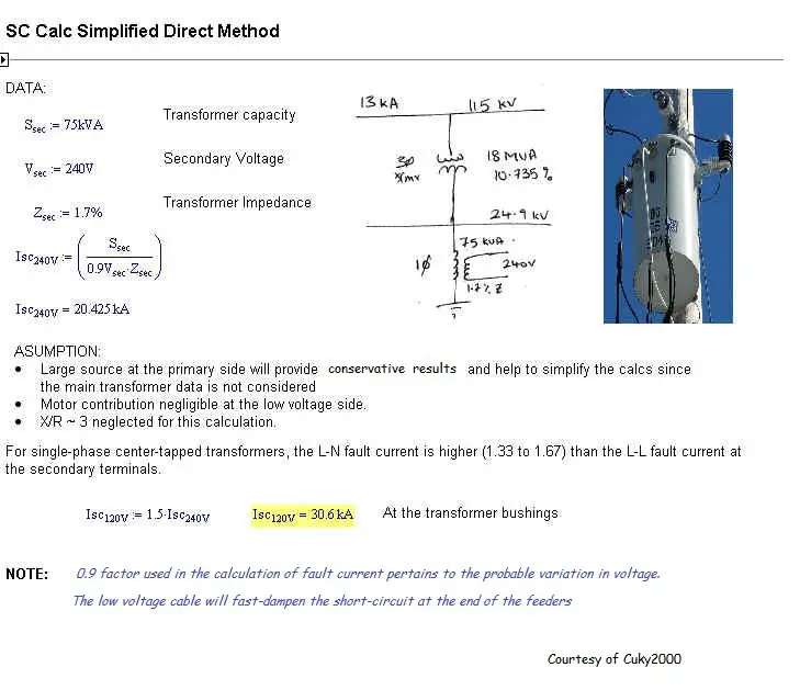 How to Calculate Short Circuit Current of Circuit Breaker