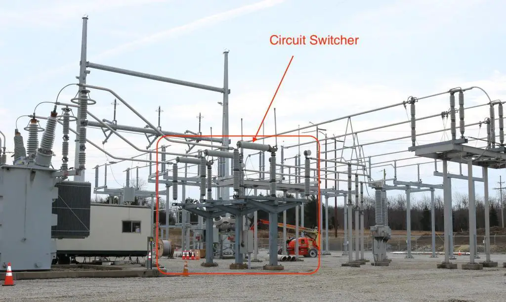 Circuit switcher on high side of transformer