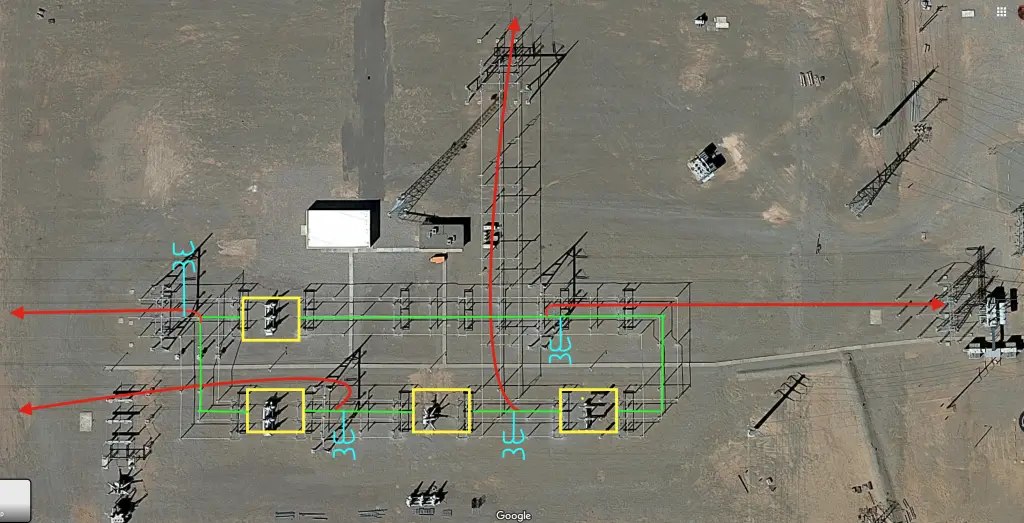 Voltage transformers in a ring substation